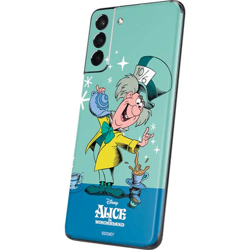Disney Alice in Wonderland Mad Hatter Tea Party Galaxy S21 Plus 5G Skin